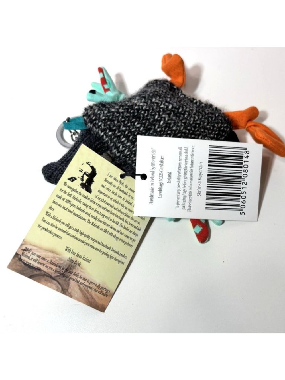 Rare! Handmade Icelandic Wool Monster "Skrimsli" Unique Stuffed Plush Toy New - Picture 4 of 5